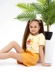 Детский летний комплект (футболка + шорты) для девочки ISSA PLUS CD1-40 122 см Горчичный (2007682423132) - изображение 3