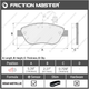 Тормозные колодки Friction Master MKD1618 (ABARTH, CHRYSLER, FIAT, LANCIA, OPEL, PEUGEOT, VAUXHALL) - изображение 3