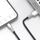 Кабель для быстрой зарядки Baseus Cafule Series Metal Data Cable USB to IP 2.4A 1m Кабель для iPhone (CALJK-A01) Black - изображение 8
