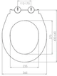 Сиденье-крышка для унитаза NKP Nice 0400 Soft Close дюропласт - изображение 6
