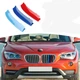 Пластиковые накладки на решетку bmw x1 е84 2010-2015 (7 ребер) - изображение 1