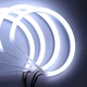Ангельські очі bmw e46 2х131мм 2х146 мм LED Cotton - зображення 6