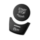 Накладки на кнопки старт-стоп start-stop c OFF bmw f10 f11 f30 f15 f16 f25 f26 (черные) - изображение 1