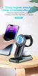 Док-станція Vikefon 4в1 Magnetic Wireless Charger для iPhone 14/13/12 MagSafe, AirPods, Apple Watch (black) - зображення 8