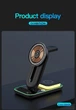 Док-станція Vikefon 4в1 Magnetic Wireless Charger для iPhone 14/13/12 MagSafe, AirPods, Apple Watch (black) - зображення 10