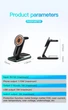 Док-станція Vikefon 4в1 Magnetic Wireless Charger для iPhone 14/13/12 MagSafe, AirPods, Apple Watch (black) - зображення 11