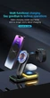 Док-станція Vikefon 4в1 Magnetic Wireless Charger для iPhone 14/13/12 MagSafe, AirPods, Apple Watch (black) - зображення 12