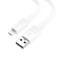 Кабель USB Hoco X84 SB to Micro-USB charging data cable, 1m, PVC material, current up to 2.4A Белый - изображение 2