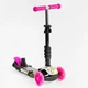 Самокат беговел 5 в 1 Best Scooter LS-96302 с дополнительными колесами и защитным бампером бело-розовый - изображение 4