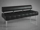Диван Тонус без подлокотников Sentenzo 1600x600x700 Черный - изображение 1