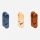 Набір чоловічих шкарпеток коротких Nike U Nk Everyday Plus Ltwt Footie SX5277-962 42-46 3 пари Multi-Color (196153840539) - зображення 2