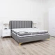 Кровать Frisco Лея 1600х2000 мм Серая, ножки золотистые (32908-BBT6765) - изображение 3