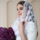 Красивий білий хомут снуд на хрестини, вінчання до церкви Єва - зображення 5