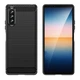 Чохол Lenuo Carbon Fiber для Sony Xperia 10 IV Black - изображение 1