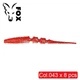 Силиконовый слаг для микроджига Fox 5,5см Leech (JAVASTICK) #043 (red perlamutr) (съедобный, 8шт) - изображение 1