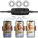 Кольцевой свет Ring Fill Light лампа М20 светодиодная D=20см с гибким держателем для телефона Бело-черный - изображение 5