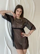Пляжная женская легкая туника из сеточки Felisiya Lingerie 86-170 One size(L-XL) Черный - изображение 2