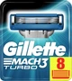 Сменные картриджи для бритья (лезвия) мужские Gillette Mach3 Turbo 8 шт (3014260331320) - изображение 1