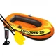 Надувная лодка трёхместная двухкамерная Intex 58332 NP Explorer 300 с пластиковыми вёслами и ручным насосом 211х117х41см Оранжевый - изображение 2