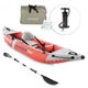 Надувная лодка байдарка одноместная Intex EXPLORER 68303 NP 305х91х46см для плаванья и рыбалки с алюминиевыми вёслами, насосом и сумкой Красный - изображение 2
