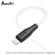 Кабель Avantis AC-87 PD Silicone 20W Type-c to lightning Black/white - изображение 3