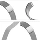 Металлический ремешок Миланская Петля Milano MiJobs Xiaomi Mi Band 8 magnetic silver - изображение 3