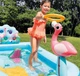 Надувной игровой центр бассейн детский от 3 лет Intex 57161 Приключения в джунглях 257х216х84см с горкой, фонтаном и надувными игрушками Синий - изображение 7