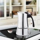 Кавоварка гейзерна Espresso Moka Maestro MR-1668-4 Silver 200мл на 4 чашки нержавіюча сталь - зображення 2