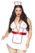 Костюм сексуальний медсестри Leg Avenue Roleplay Nightshift Nurse XL/2XL Білий - зображення 1