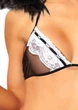 Рольовий костюм покоївки Leg Avenue Roleplay Flirty French Maid One Size Чорний - зображення 3