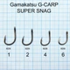 Крючок GAMAKATSU G-CARP SUPER SNAG №06 10шт,28058 - изображение 1