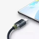 Кабель для швидкого заряджання Baseus CAJY000501 Crystal Shine Series USB to Type-C 100W 200см black - зображення 3