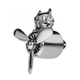 Ароматизатор Pilot Bulldog silver - зображення 1