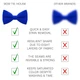 Метелик Bow Tie House великий синій Electric Blue однотонний 09231 - зображення 3