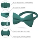Бабочка Bow Tie House большая зеленая однотонная с габардина 09235 - изображение 2