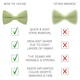 Метелик Bow Tie House фісташковий однотонний з габардину 08613 - зображення 3