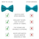 Бабочка Bow Tie House однотонная бирюзовая габардин 08110 - изображение 3
