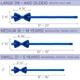 Бабочка Bow Tie House большая синяя оттенка электрик - атласная 09281L - изображение 4