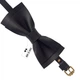 Бабочка Bow Tie House кожаная черная глянцевая Onyx 10093 - изображение 3