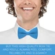 Бабочка Bow Tie House насыщенная голубая однотонная с габардина 08610 - изображение 5