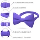 Бабочка Bow Tie House большая фиолетовая однотонная с габардина 09217 - изображение 2