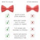 Бабочка Bow Tie House большая коралловая однотонная габардин 09475L - изображение 3