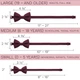 Бабочка Bow Tie House большая вишневая с габардина 09221 - изображение 4