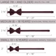 Метелик Bow Tie House стандартний кольору марсала з габардину 06600 - зображення 4