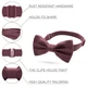 Бабочка Bow Tie House большая атласная бордового цвета 09863L - изображение 2