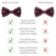 Бабочка Bow Tie House большая атласная бордового цвета 09863L - изображение 3