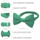 Бабочка Bow Tie House травяная однотонная с габардина 08608 - изображение 2