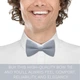Метелик Bow Tie House великий сірий Cloud Grey габардин однотонний 10070L - зображення 5