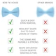 Бабочка Bow Tie House большая пастельно-голубая однотонная с габардина 09445L - изображение 3