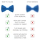 Бабочка Bow Tie House большая синяя Natural Blue габардин 09228 - изображение 3